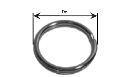 Tehnična risba - Razcepni obročki - Elektrogalvanizirano