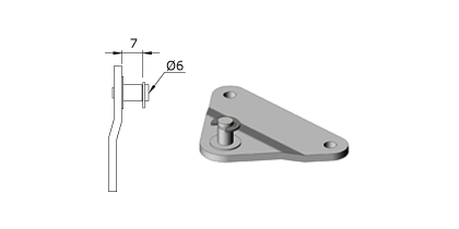 Technical drawing - Endfitting - Brackets mandrel