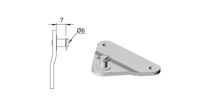 Technical drawing - Endfitting - Brackets mandrel